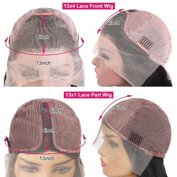 Luosiwld Body Wave Lace Front Wig HD Lace Frontal Wig Unprocessed Glueless Human Hair Wigs