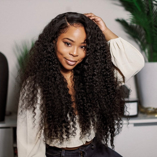 Luosiwld Water Wave Lace Front Wig 13x6 HD Lace Frontal Wig 40 Inch Glueless Human Hair Wigs