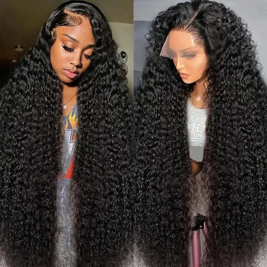 Luosiwld 13x6 Lace Front Wigs Glueless Human Hair Wigs 40 Inch Deep Wave Wig For Black Women 180% Density