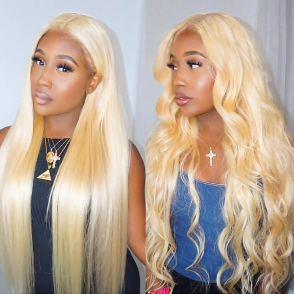 22"=95 Luosiwld Flash Sale 613 Lace Front Wig Honey Blonde Wig Straight Hair Wig HD Transparent Lace Wigs Body Wave Glueless Human Hair Wig