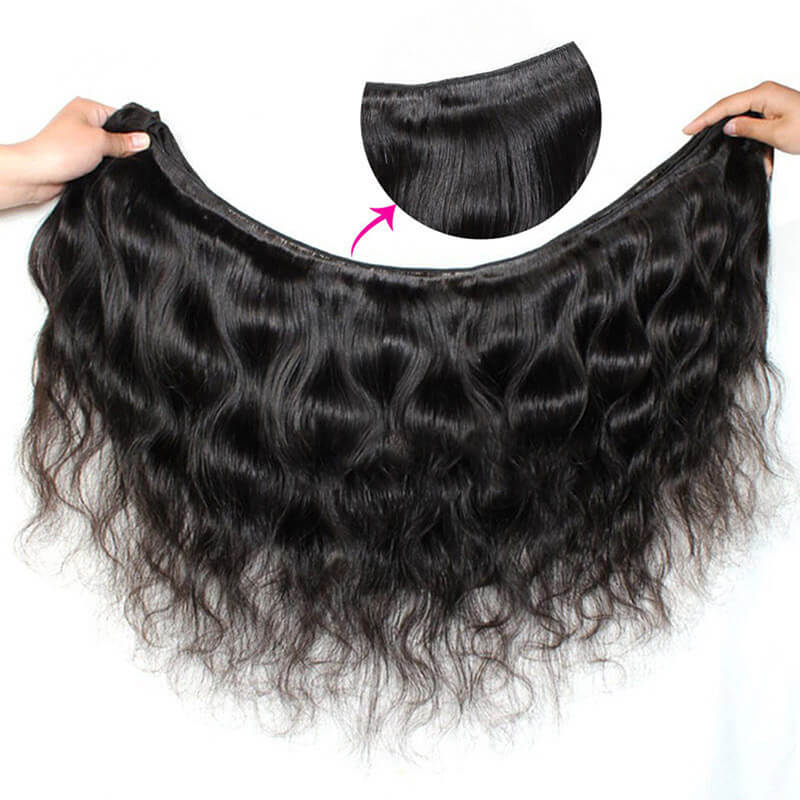 Luosiwld Virgin Indian Body Wave Human Hair Weave 4 Bundles