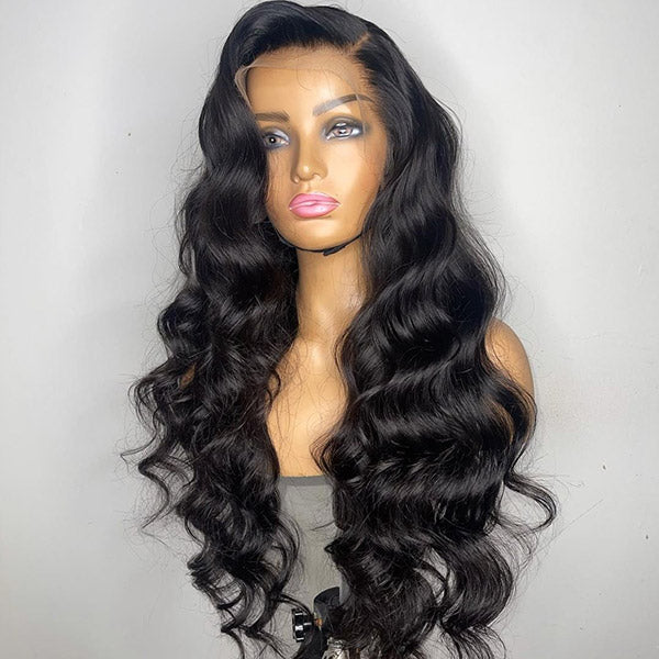 Luosiwld Body Wave Lace Front Wig HD Lace Frontal Wig Unprocessed Glueless Human Hair Wigs