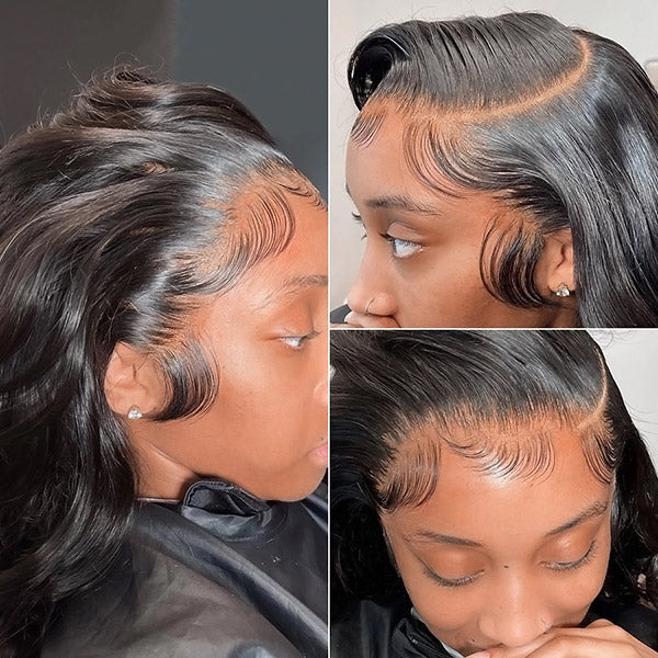 Luosiwld 13x6 Lace Front Wigs Glueless Body Wave Human Hair Wig 40 Inch 180% Density HD Transparent Lace Wigs