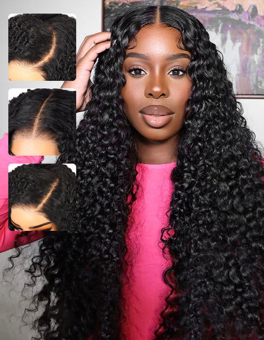 Luosiwld PPB™ 7x6 HD Lace Closure Ready To Go Wigs PartingMax Glueless Water Wave Hair Wig