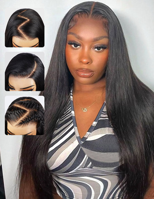 Luosiwld PPB™ PartingMax Glueless Invisible Knots Human Hair Wigs Straight Hair 7x6 Pre Cut HD Lace Closure Wigs