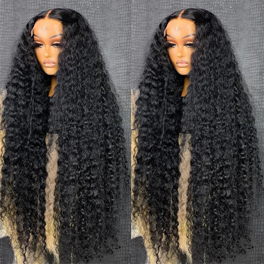 Luosiwld Deep Wave Wig HD Lace 13x4 Lace Front Wigs 28 Inch Long Human Hair Wigs 200 Density