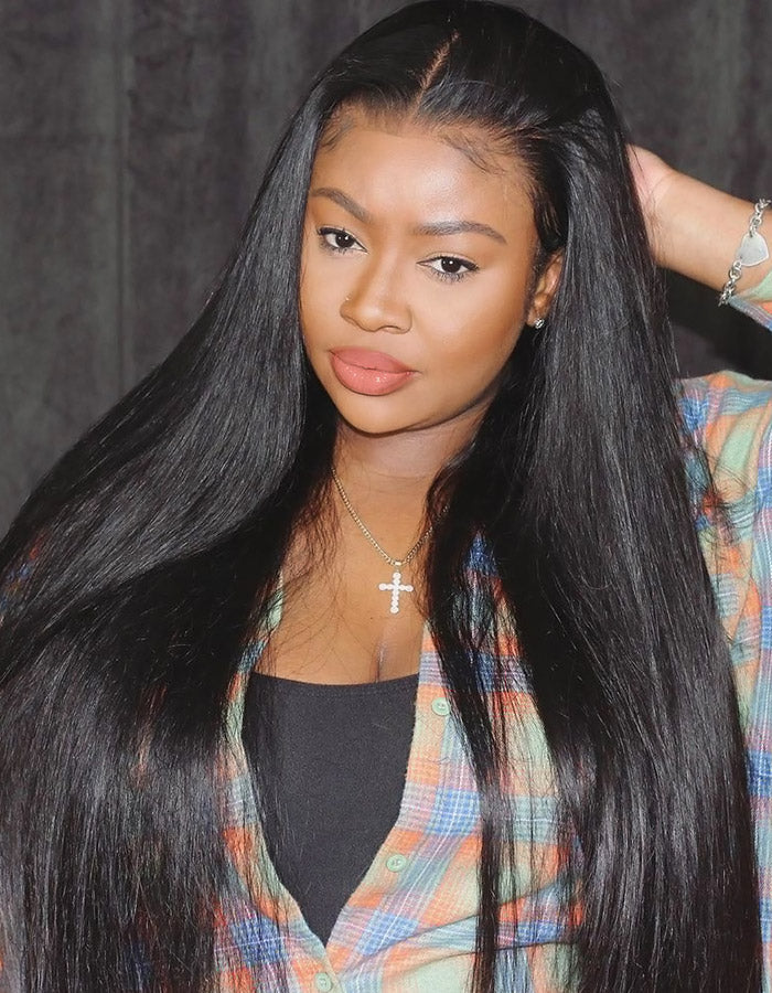 Luosiwld PPB™ PartingMax Glueless Invisible Knots Human Hair Wigs Straight Hair 7x6 Pre Cut HD Lace Closure Wigs