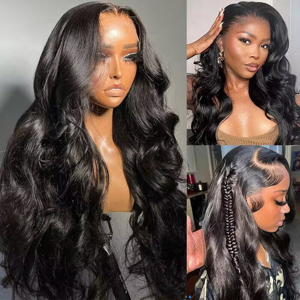 【HD Invisible Lace】Body Wave 13x6 HD Lace Frontal Hair Wigs Luosiwld Invisible Thin Lace 100% Human Hair Wigs