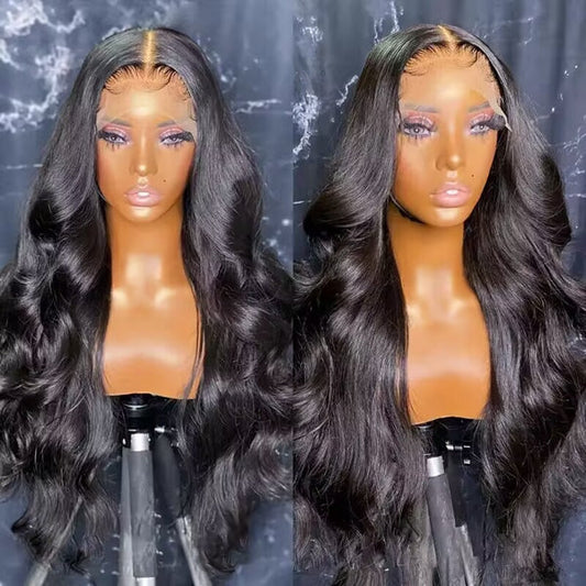 【HD Invisible Lace】Body Wave 13x6 HD Lace Frontal Hair Wigs Luosiwld Invisible Thin Lace 100% Human Hair Wigs