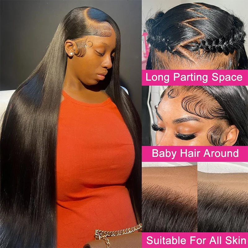 Luosiwld HD Lace Front Wig Straight Hair Wig 13x4 Lace Frontal Wig Brazilian Human Hair Wigs 200% Density