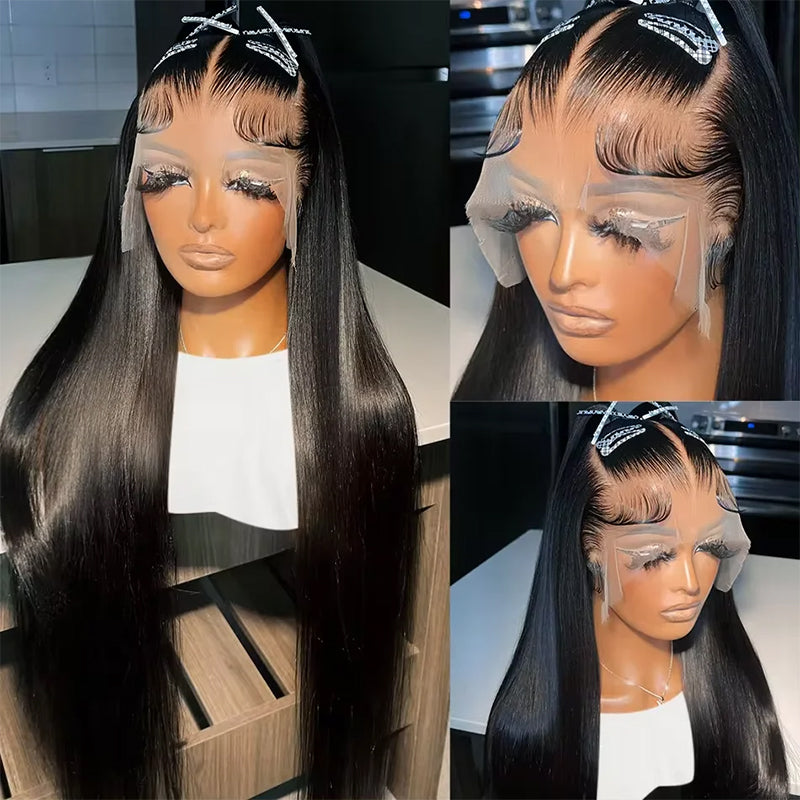 Luosiwld HD Lace Front Wig Straight Hair Wig 13x4 Lace Frontal Wig Brazilian Human Hair Wigs 200% Density