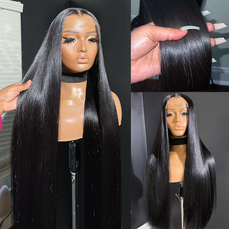 Luosiwld HD Lace Front Wig Straight Hair Wig 13x4 Lace Frontal Wig Brazilian Human Hair Wigs 200% Density