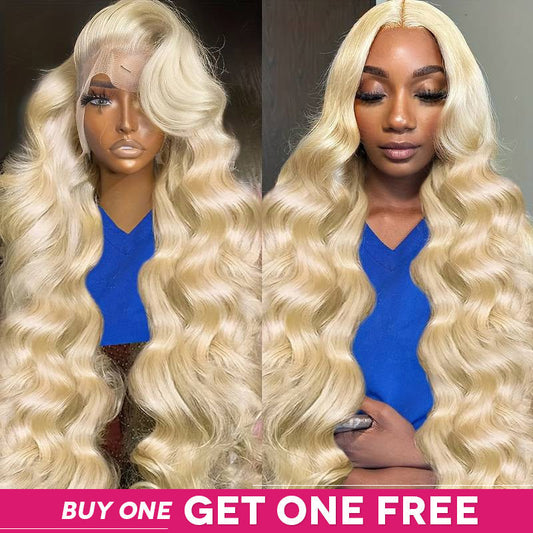 Luosiwld Bogo Free 613 Blonde HD Lace Frontal Wigs Body Wave/Straight/Deep Wave 180 Density Human Hair Wigs