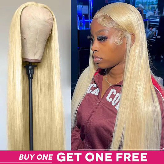 Luosiwld Bogo Free 613 Blonde HD Lace Frontal Wigs Body Wave/Straight/Deep Wave 180 Density Human Hair Wigs