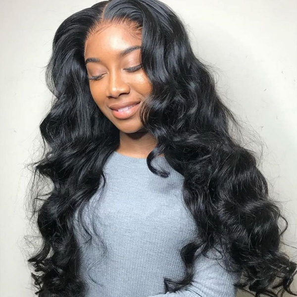 Luosiwld Body Wave Lace Front Wig HD Lace Frontal Wig Unprocessed Glueless Human Hair Wigs