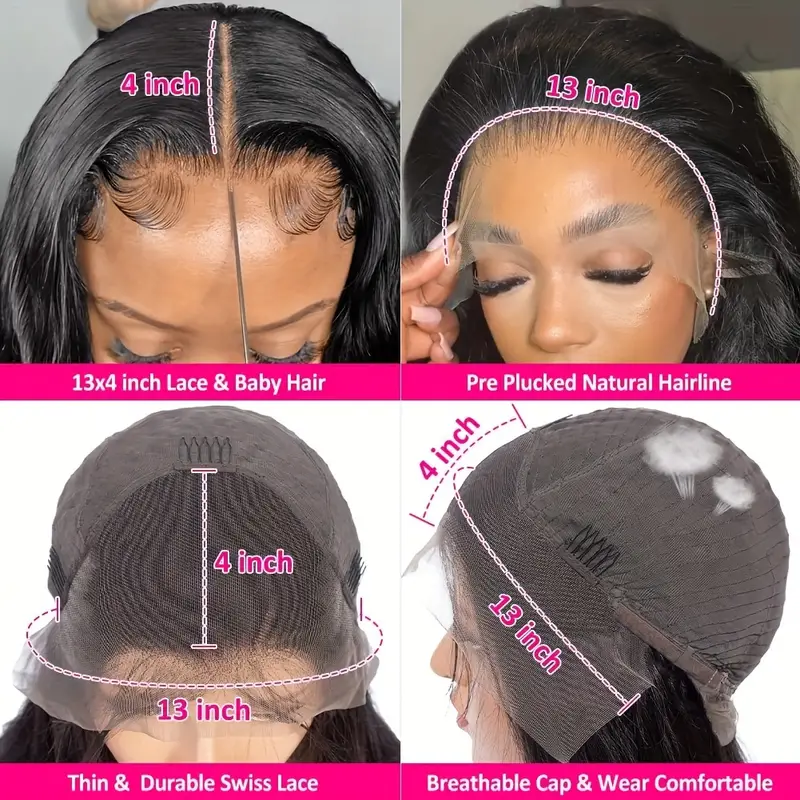 13x4 Lace Frontal Wig Brazilian Body Wave Lace Front Human Hair Wigs