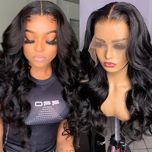 Luosiwld Body Wave Lace Front Wig HD Lace Frontal Wig Unprocessed Glueless Human Hair Wigs