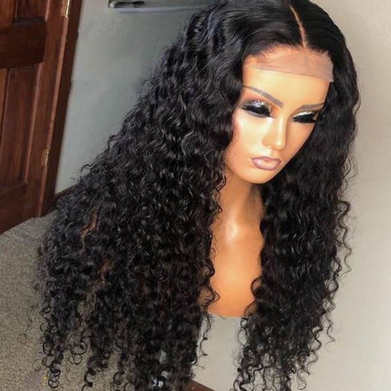Luosiwld Deep Wave Lace Frontal Wigs HD Lace Front Wig Long Glueless Human Hair Wigs