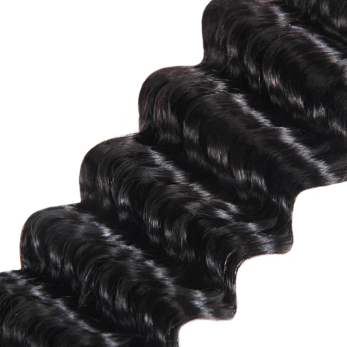 Malaysian 4 Bundles Deal Deep Wave Human Hair Weave Bundles Luosiwld 100% Virgin Remy Human Hair Extensions