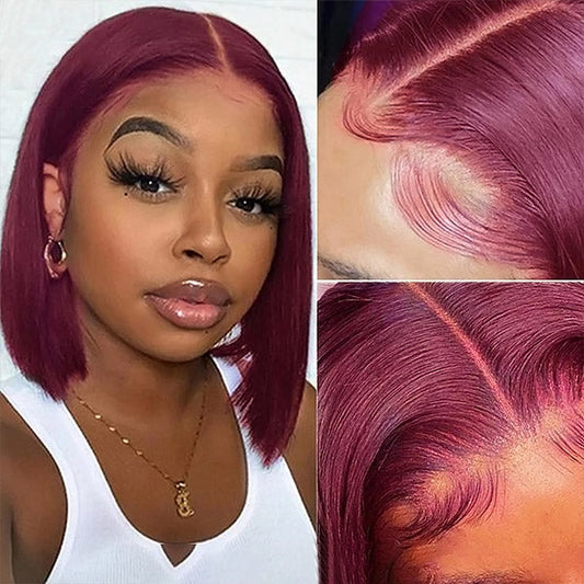 Bold, Beautiful, Burgundy – Trendsetting Short Bob Wigs!